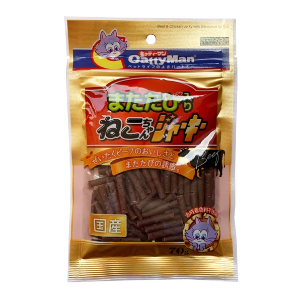 キャティーマン またたび入り ねこちゃんソフトジャーキー 70g CattyMan ドギーマンハヤシ(70g)