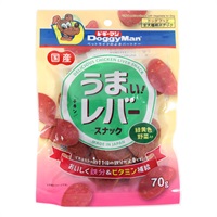 うまい!レバースナック 緑黄色野菜入り 70g ドギーマン DoggyMan ドギーマンハヤシ(緑黄色野菜入り)