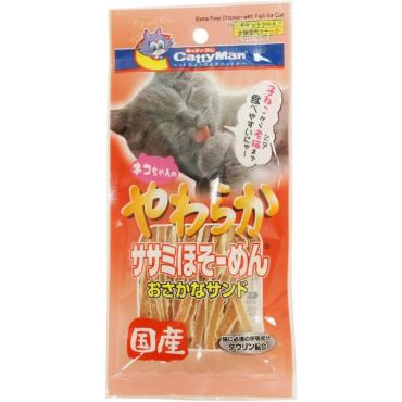 やわらかササミ ほそーめん おさかなサンド 25g キャティーマン CattyMan ドギーマンハヤシ