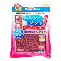 ヘルシーソフト ビーフジャーキー カットタイプ 420g ドギーマン DoggyMan ドギーマンハヤシ(420g)