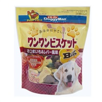 おなかにやさしい ワンワンビスケット Big さつまいも&レバー風味 450g ドギーマン DoggyMan ドギーマンハヤシ(450g)