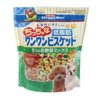 おなかにやさしい ちっちゃな 低脂肪 ワンワンビスケット 5つのお野菜ミックス 450g ドギーマン DoggyMan ドギーマンハヤシ(450g)