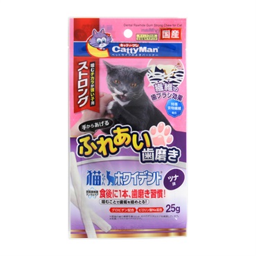 キャティーマン 猫ちゃんホワイデント ストロング ツナ味 25g CattyMan ドギーマンハヤシ