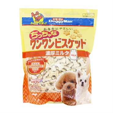 おなかにやさしい ちっちゃな ワンワンビスケット 濃厚ミルク 580g ドギーマン DoggyMan ドギーマンハヤシ