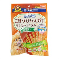 ホワイデント ササミdeデンタル 野菜入り 70g ドギーマン DoggyMan ドギーマンハヤシ(70g)