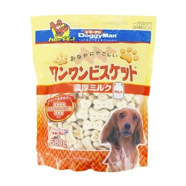 ドギーマン おなかにやさしい ワンワンビスケット 濃厚ミルク 580g DoggyMan ドギーマンハヤシ