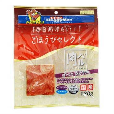 ごほうびセレクト 肉バル ビーフのソフトサラミ 120g ドギーマン DoggyMan ドギーマンハヤシ