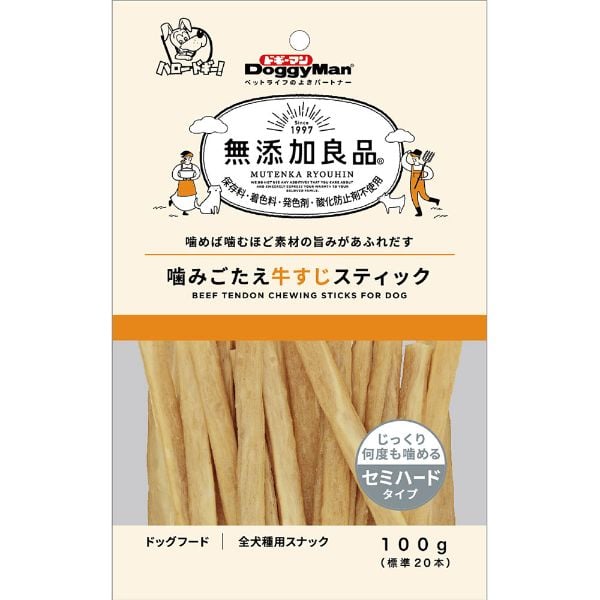 無添加良品 噛みごたえ牛すじスティック 100g 無添加良品