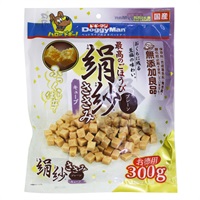 絹紗 ささみ キューブ プレーン 300g ドギーマン DoggyMan ドギーマンハヤシ(300g)