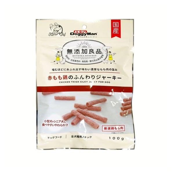無添加良品 赤もも鶏のふんわりジャーキー 100g ドギーマン DoggyMan ドギーマンハヤシ(100g)