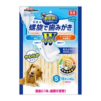 ホワイデント 螺旋で歯みがき Wケア S 18本 ドギーマン DoggyMan ドギーマンハヤシ(18本)