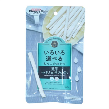 ドギースナック バリュー 濃厚ヤギミルクのガム 60g ドギーマン DoggyMan ドギーマンハヤシ