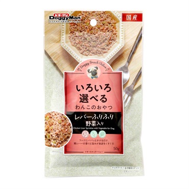 ドギースナック バリュー レバーふりふり 野菜入り 50g ドギーマン DoggyMan ドギーマンハヤシ