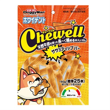 ホワイデント チューウェル Chewell ササミディップバー 150g ドギーマン DoggyMan ドギーマンハヤシ