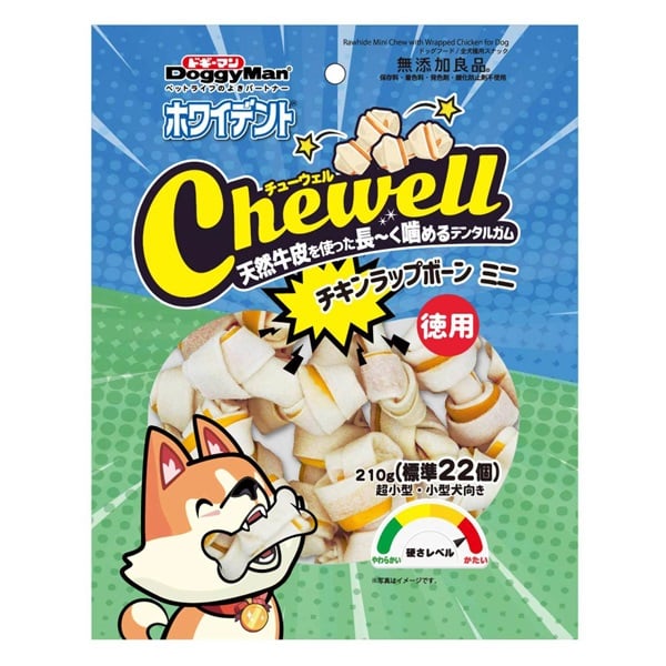 ホワイデント チューウェル Chewell チキンラップボーン ミニ 徳用
