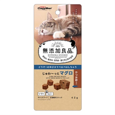 キャティーマン 無添加良品 じゅわ～っとマグロ かつお節入り 42g CattyMan ドギーマンハヤシ