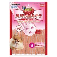 ホワイデント 長持ち歯みがき ギザ棒ガム イチゴ味 S 20本 ドギーマン DoggyMan ドギーマンハヤシ(20本)