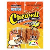 ホワイデント チューウェル Chewell ヤギミルクササミロールツイスト ミニ 10本 ドギーマン DoggyMan ドギーマンハヤシ(10本)