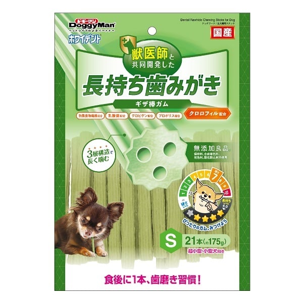 ホワイデント 長持ち歯みがき ギザ棒ガム ドギーマン DoggyMan