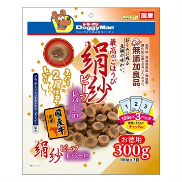 絹紗 ドギーマンハヤシ(ビーフレバーin300g)