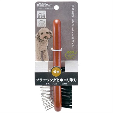 ドギーマン Natural Style Dog 木製ブラッシング&整毛ブラシ S 1個 DoggyMan ドギーマンハヤシ