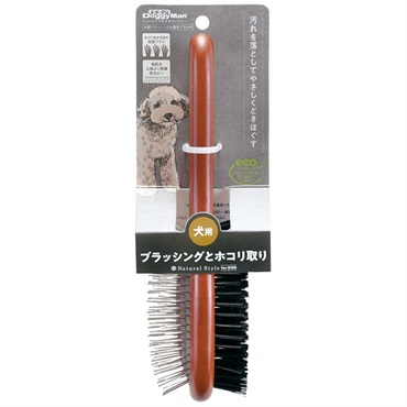 ドギーマン Natural Style Dog 木製ブラッシング&整毛ブラシ M 1個 DoggyMan ドギーマンハヤシ