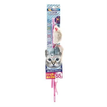 じゃれねこ『3月☆③ローズ×ライトブルー』 じゃれ猫 マーチ ロング 1本 キャティーマン CattyMan ドギーマン