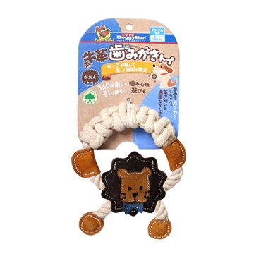 ドギーマン 牛革歯みがきトイ がおん 1個 DoggyMan ドギーマンハヤシ