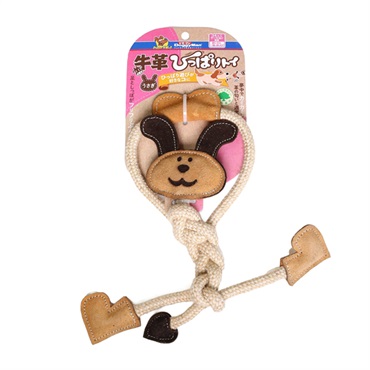 ドギーマン 牛革ひっぱりトイ うさぎ 1個 DoggyMan ドギーマンハヤシ