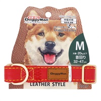 ドギーマン ドギーズテーラー Doggy's Tailor ドッグカラー くびわ レザースタイル M レッド DoggyMan ドギーマンハヤシ(M/レッド)