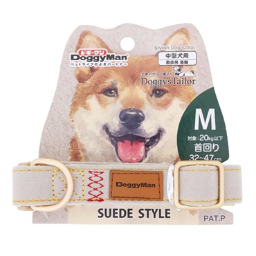 ドギーマン ドギーズテーラー Doggy's Tailor ドッグカラー くびわ スエードスタイル M DoggyMan ドギーマンハヤシ