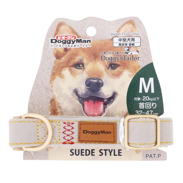 ドギーマン ドギーズテーラー Doggy's Tailor ドッグカラー くびわ スエードスタイル M DoggyMan ドギーマンハヤシ(スエードスタイル/M)