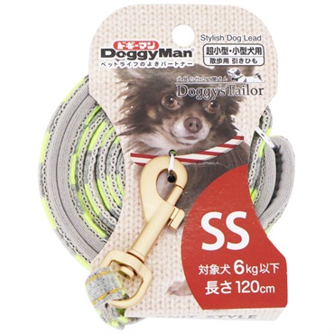 ドギーマン ドギーズテーラー Doggy's Tailor ドッグリード ひきひも ニットスタイル SS ライトグリーン/グレー DoggyMan ドギーマンハヤシ