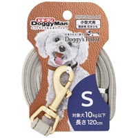 ドギーマン ドギーズテーラー Doggy's Tailor ドッグリード ひきひも レザースタイル S グレー DoggyMan ドギーマンハヤシ(グレー)