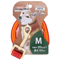 ドギーマン ドギーズテーラー Doggy's Tailor ドッグリード ひきひも レザースタイル M レッド DoggyMan ドギーマンハヤシ(レッド)