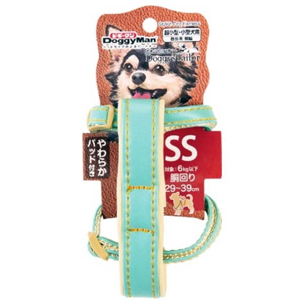 Doggy'sTailor ドッグハーネス どうわ SS レザースタイル ライトブルー ドギーズテーラー Doggy's Tailor ドギーマンハヤシ(ＳＳ　ＬＢ)