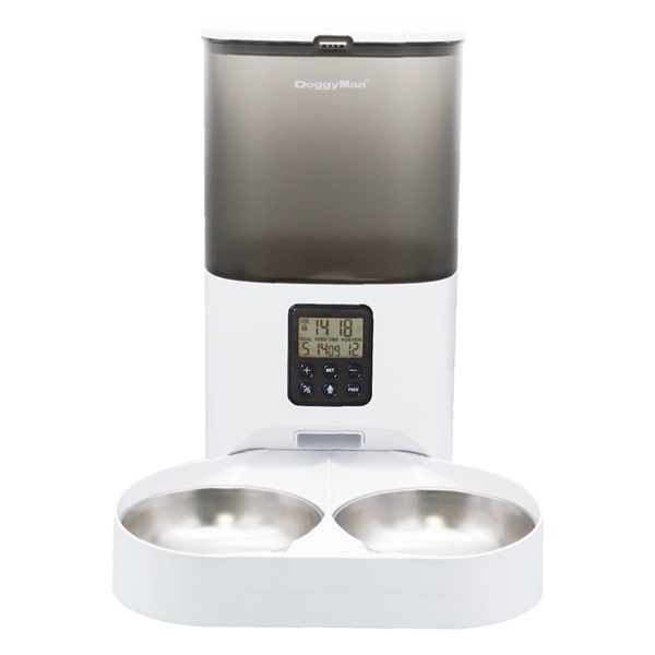 ドギーマンハヤシ なかよく食べる自動給餌食器ツイン 6L