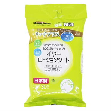 ドギーマン Kireiにしてね リッチプラス イヤーローションシート 30枚入 DoggyMan ドギーマンハヤシ