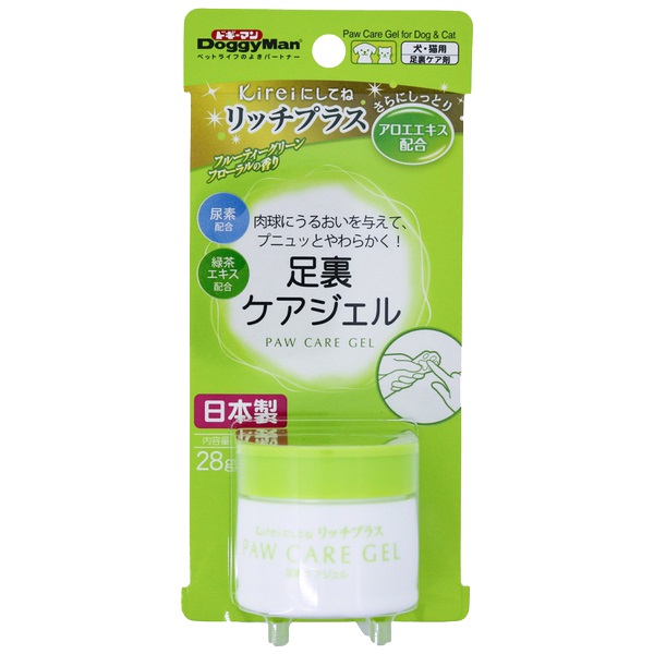 ドギーマン Kireiにしてね リッチ 足裏ケアジェル 28g DoggyMan ドギーマンハヤシ(28g)