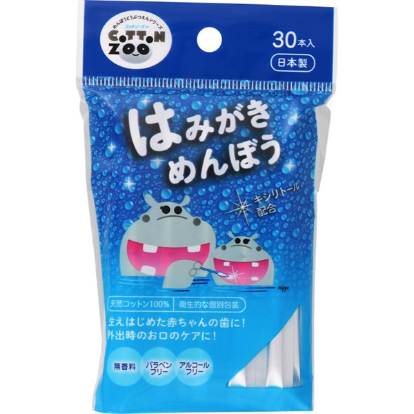 コットンZOO はみがきめんぼう 30本入(4976558006138)