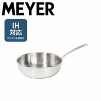 マイヤー　ホワイトススチール　フライパン／シェフズパン　コーティングなし　MAYER(シェフズパン24cm)