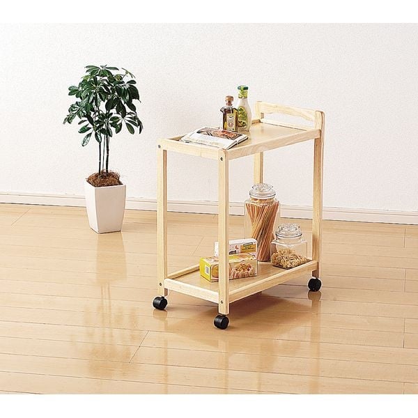 木製ワゴン2段 | イオンスタイルオンライン 衣料品・暮らしの品を