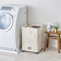 パール金属　ランドリーバスケット　ベージュ(76L)