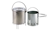 キャプテンスタッグ　大型火消しつぼ 火起し器セット(4976790766258)