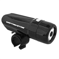 キャプテンスタッグ　1LEDヘッドライト230V（ブラック）　サイクル　自転車(Y-4281)