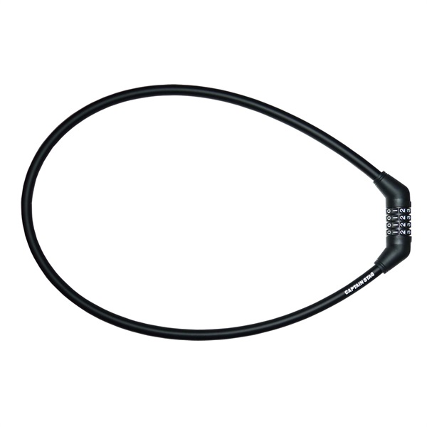 キャプテンスタッグ　4ダイヤルワイヤーロック 　＜φ12mm－101cm／φ12mm－71cm／φ12mm－41cm／可変式ダイヤル／ストレート＞（ブラック）　サイクル　自転車(90)