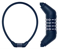 キャプテンスタッグ　4ダイヤルワイヤーロック 　＜φ12mm－101cm／φ12mm－71cm／φ12mm－41cm／可変式ダイヤル／ストレート＞（ブラック）　サイクル　自転車(60)