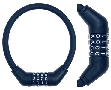 キャプテンスタッグ　4ダイヤルワイヤーロック 　＜φ12mm－101cm／φ12mm－71cm／φ12mm－41cm／可変式ダイヤル／ストレート＞（ブラック）　サイクル　自転車(30)