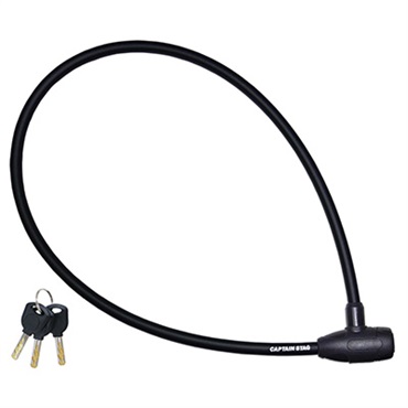 キャプテンスタッグ　ワイヤーロック 90W＜φ12mm－98cm／ウェーブキー／ストレート／シャッター付＞　サイクル　自転車