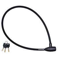 キャプテンスタッグ　ワイヤーロック 90W＜φ12mm－98cm／ウェーブキー／ストレート／シャッター付＞　サイクル　自転車(Y-4438)